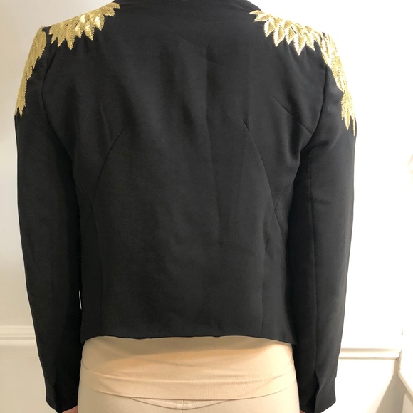 Sparkle & Fade Embroidered Shoulders Blazer - Picture 4 of 7